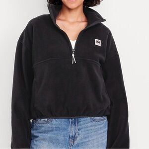 Old Navy Women's Black Half-Zip Sweater -‘94